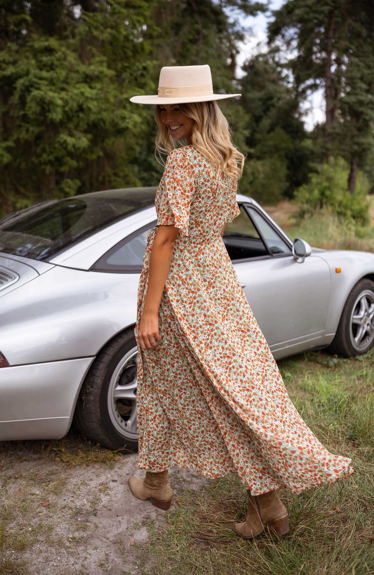 Robe Marwa - à fleurs