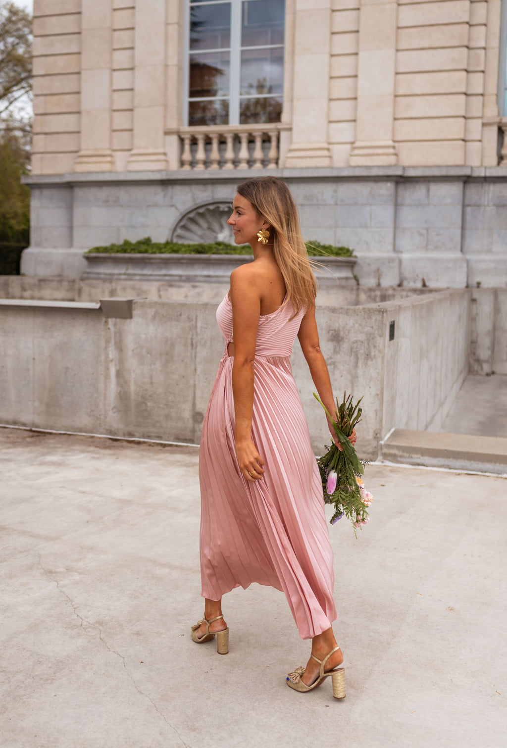 Robe Meredith - rose poudré