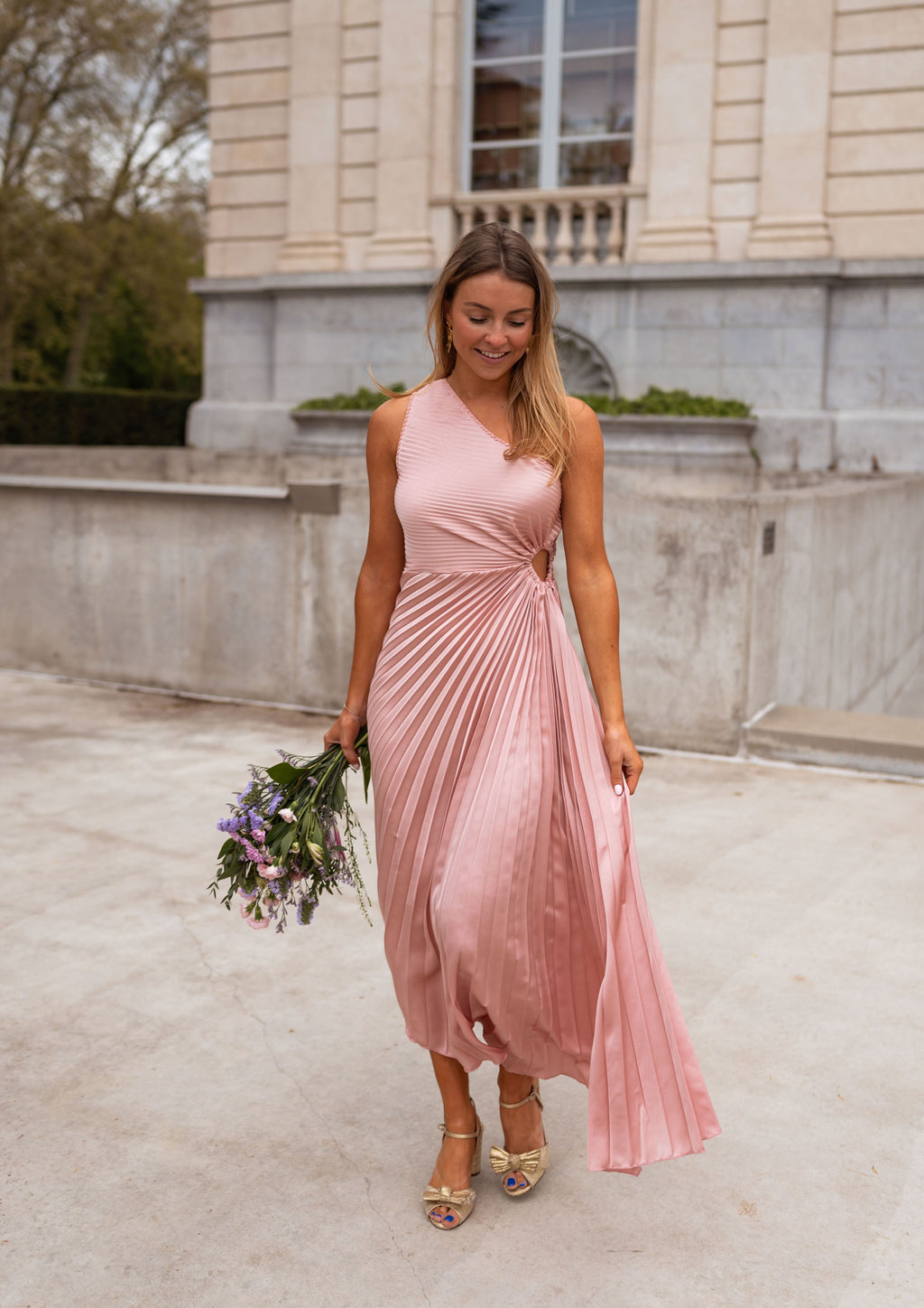 Robe Meredith - rose poudré