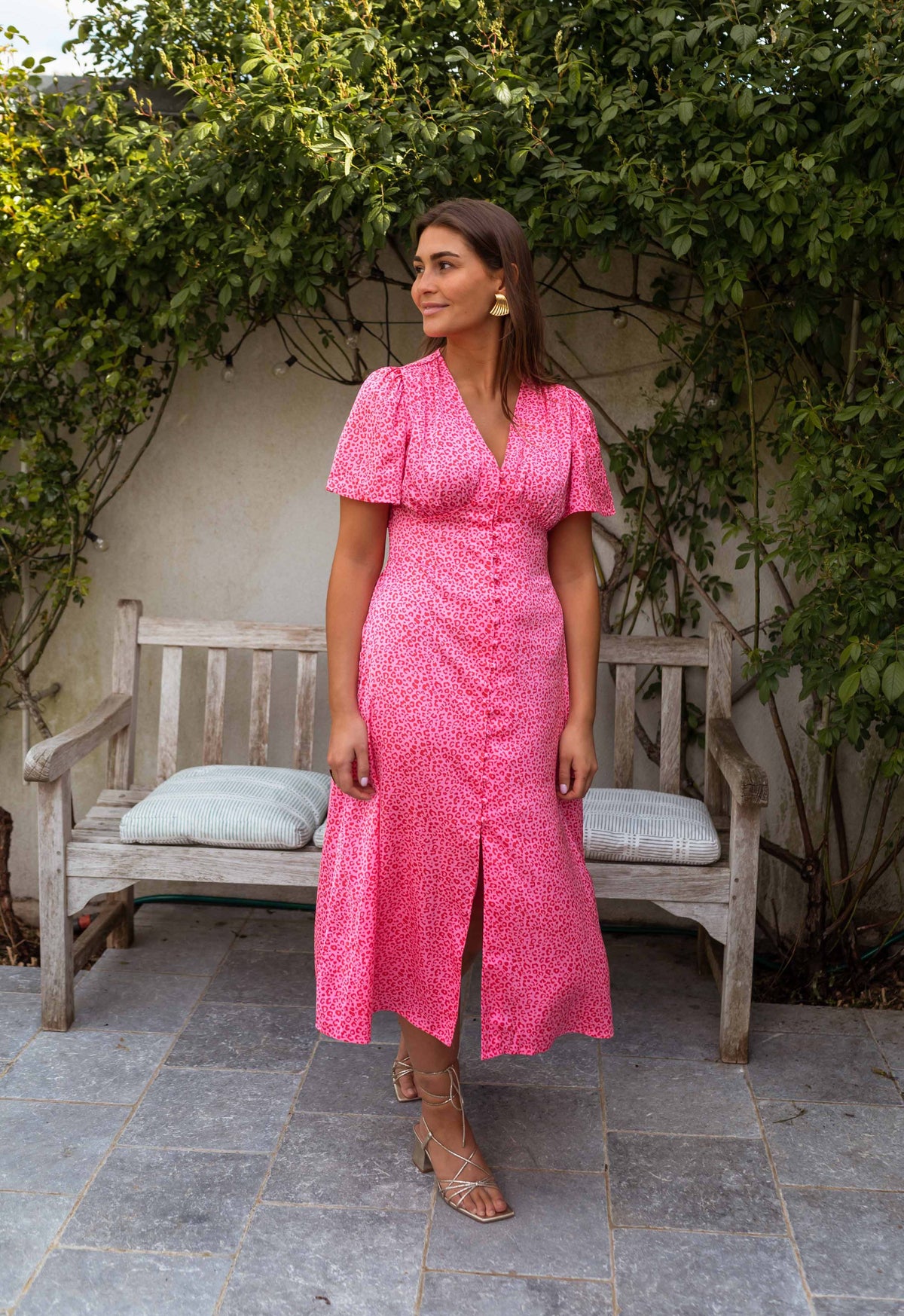 Robe Sutton - rose et rouge