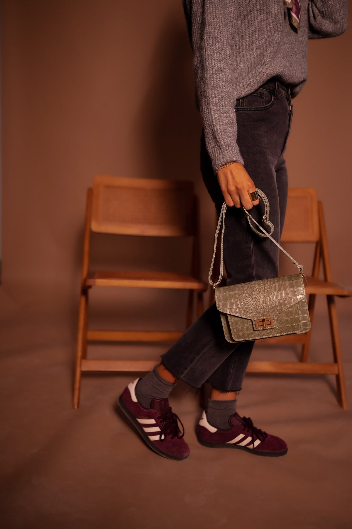 Sac Jaap en cuir - kaki
