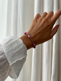 Bracelet Soizic - à perles roses