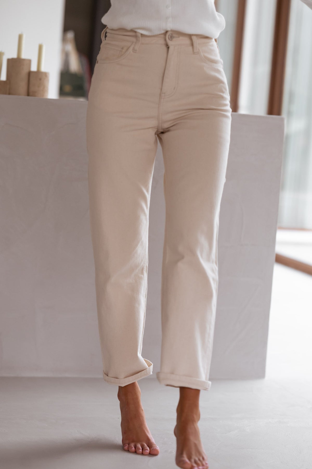 Jeans Solan - beige