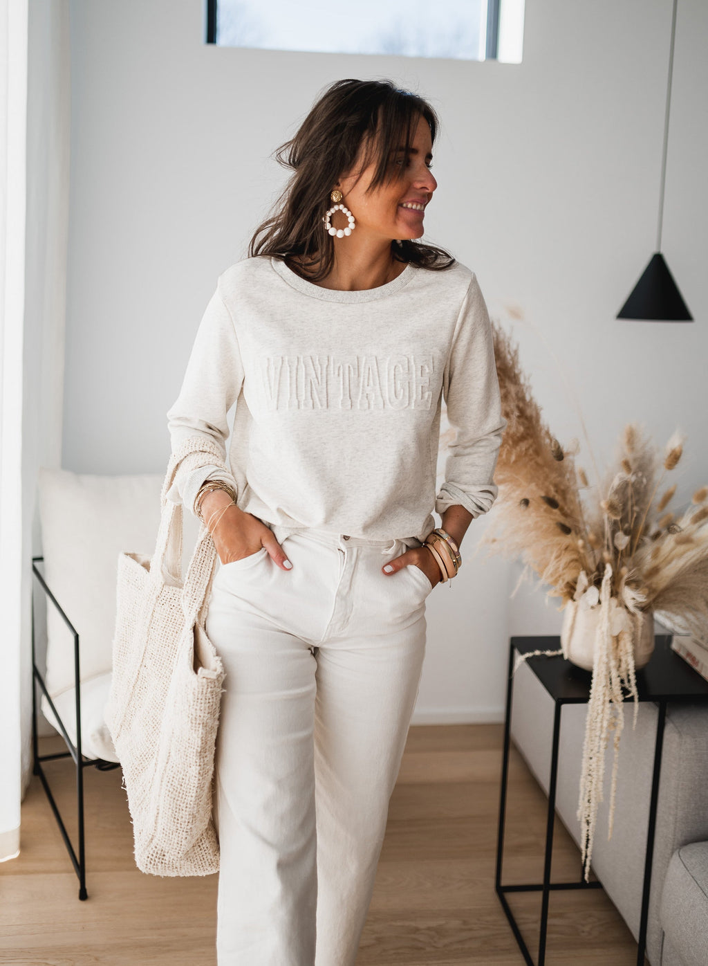 Sweat Calijo - beige chiné
