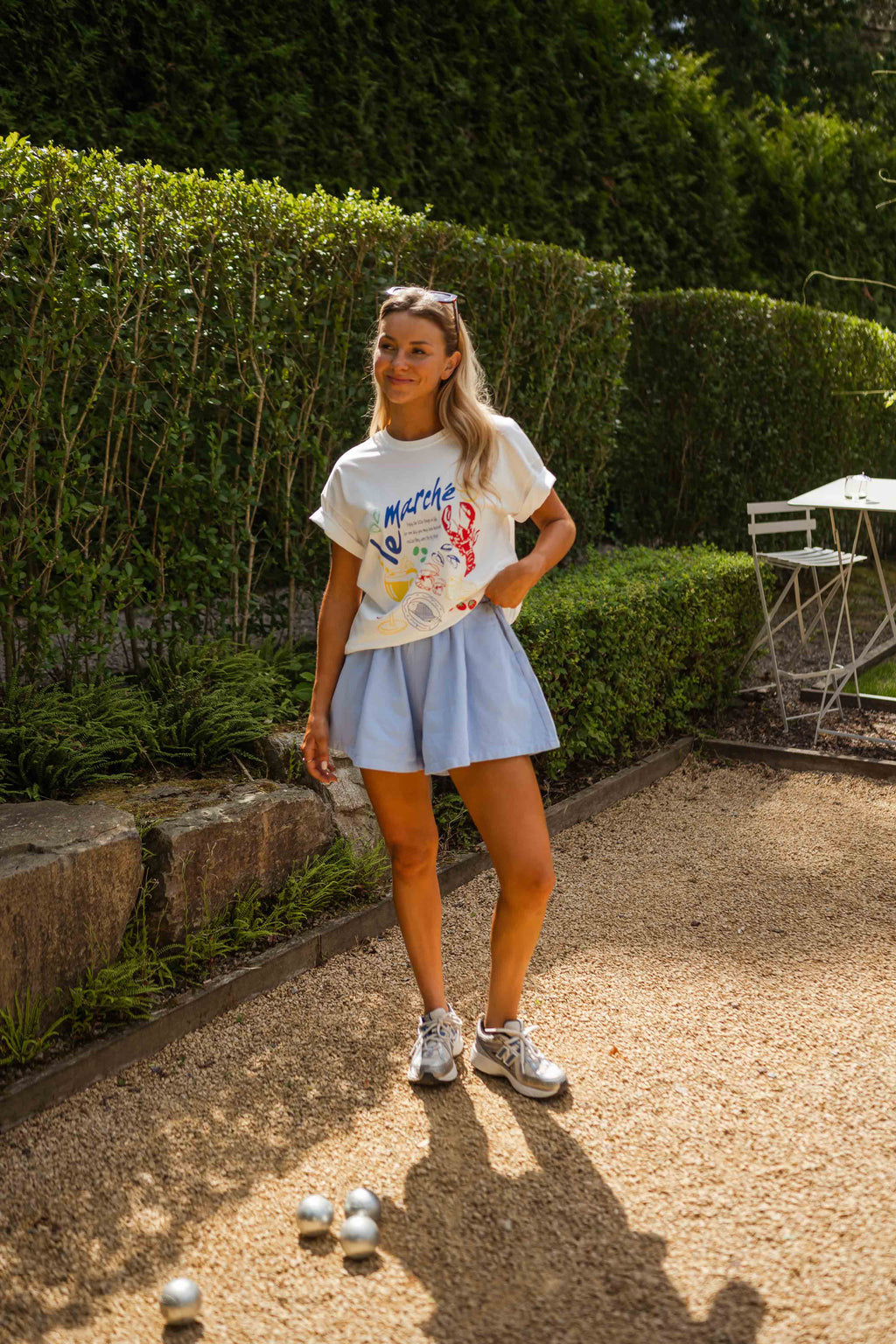 T-shirt Marché - écru