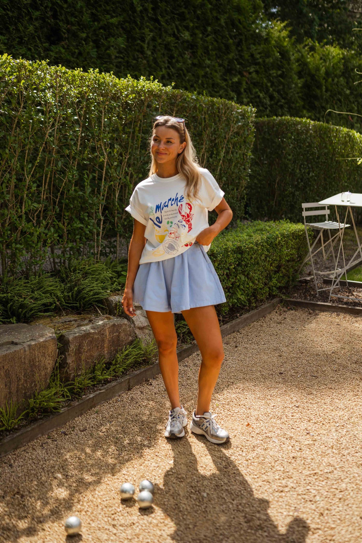T-shirt Marché - écru
