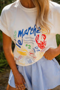 T-shirt Marché - écru