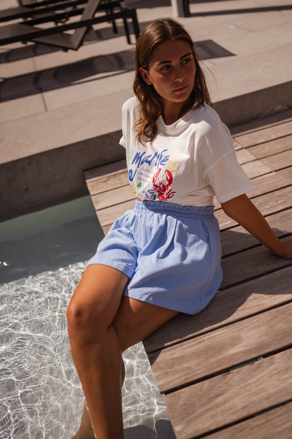 T-shirt Marché - écru