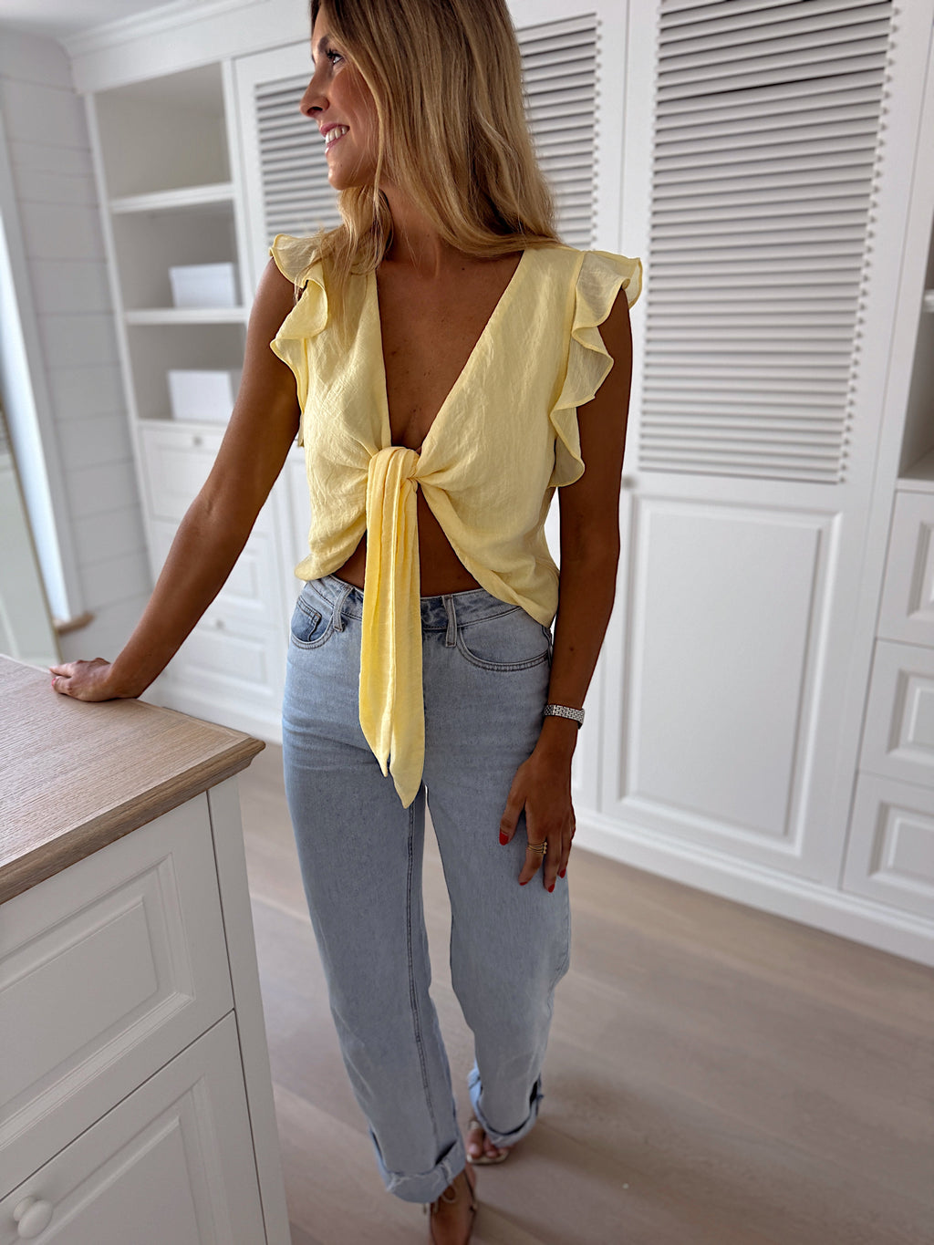 Top Beth - jaune