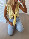 Top Beth - jaune