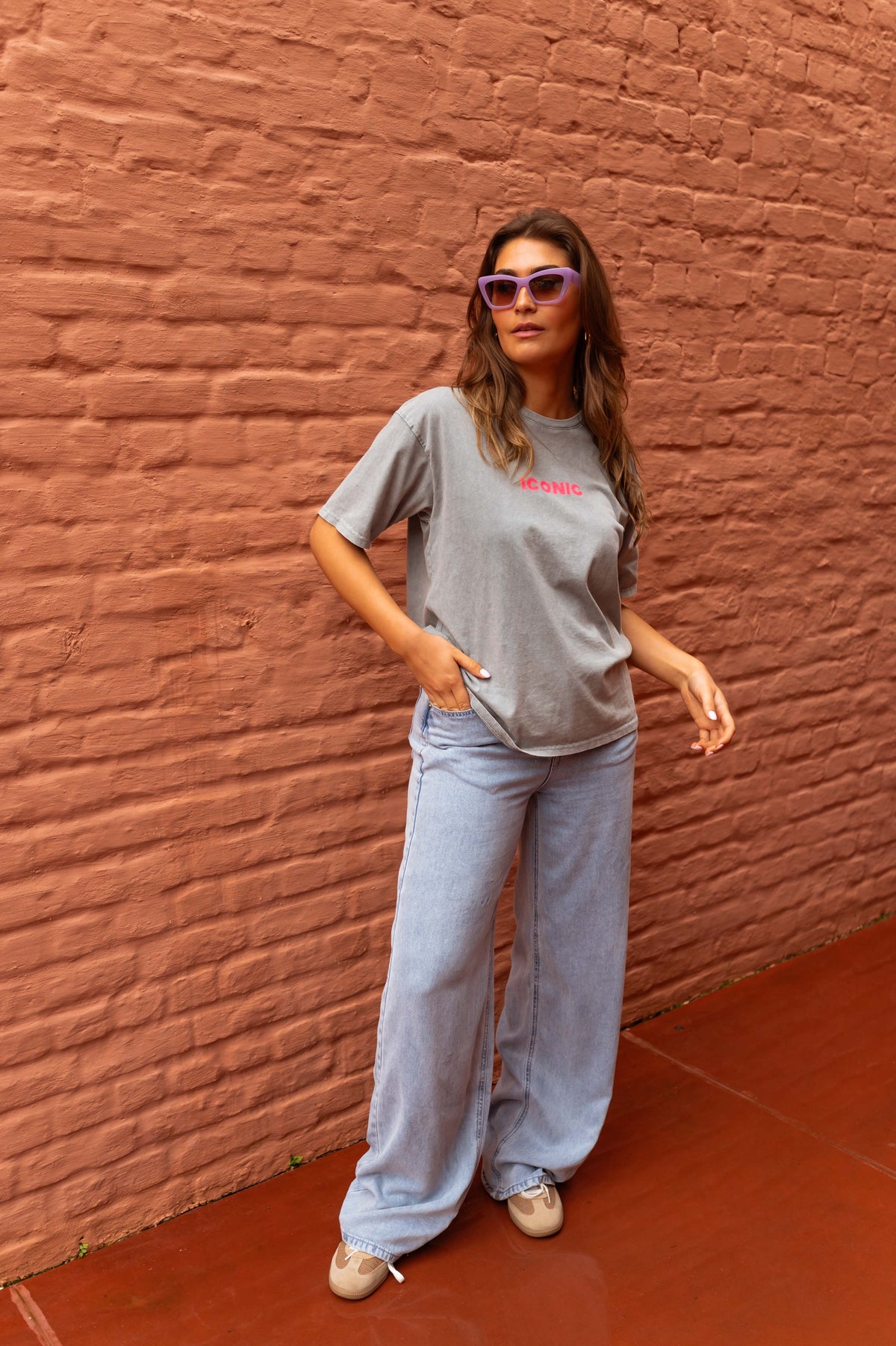 T-shirt Iconic - gris