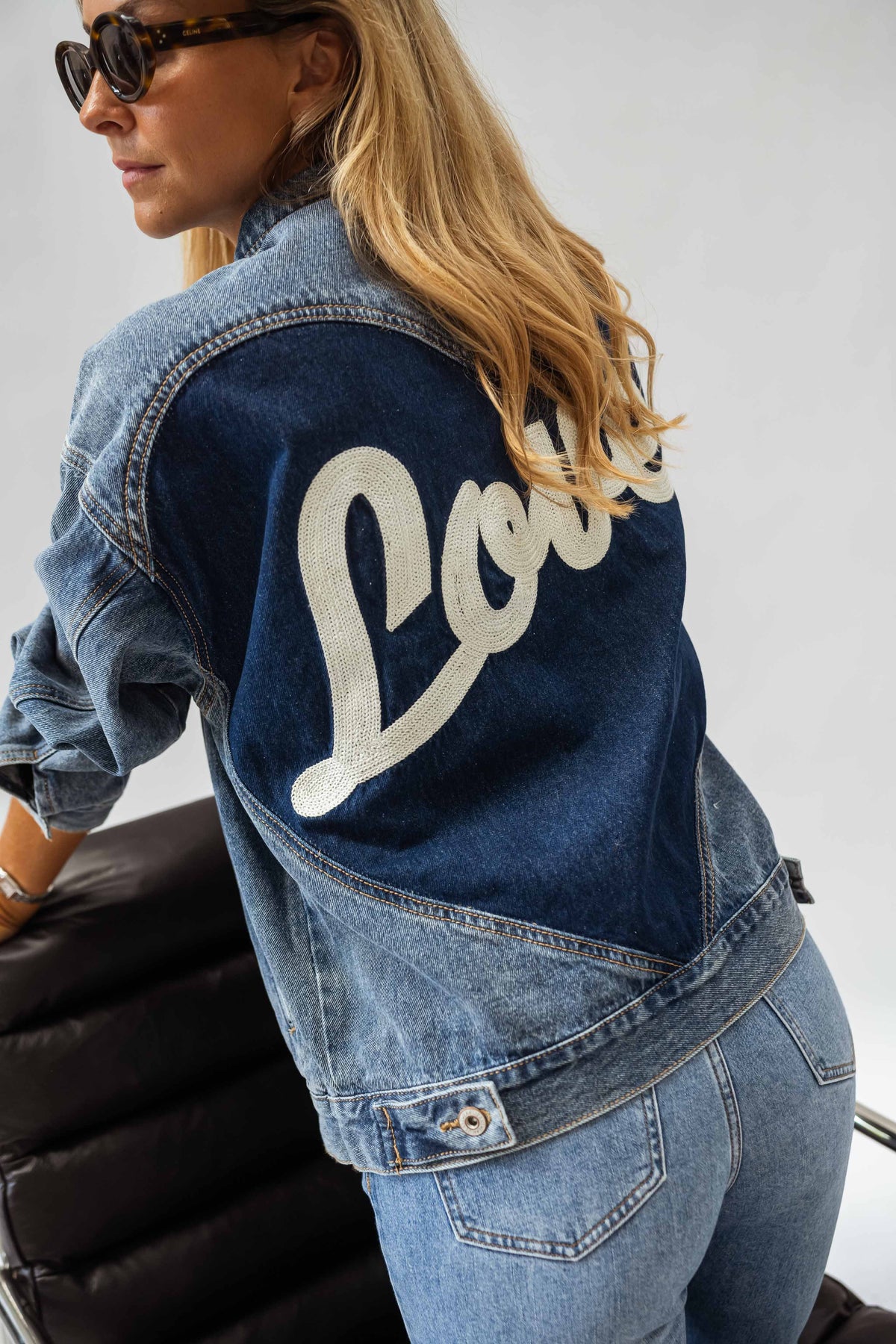Veste Helmi - bleue en jeans