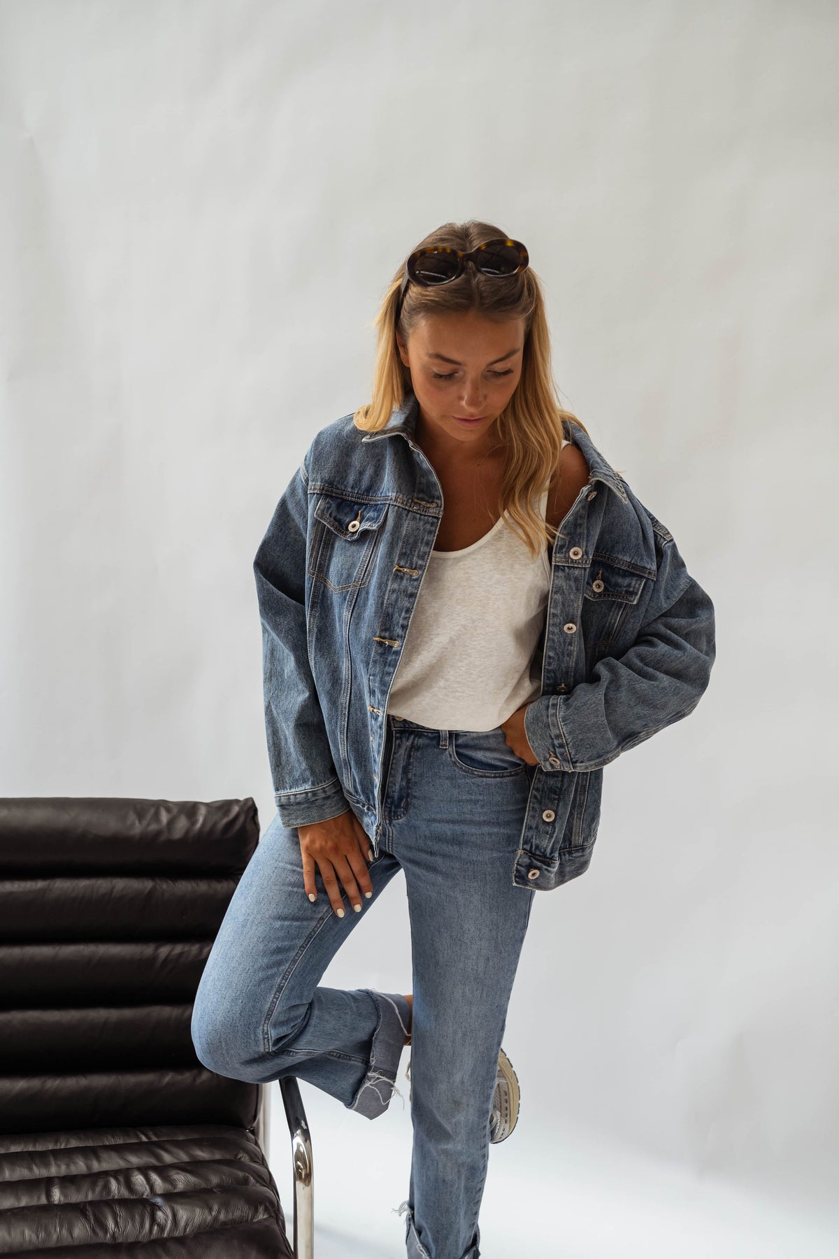 Veste Helmi - bleue en jeans