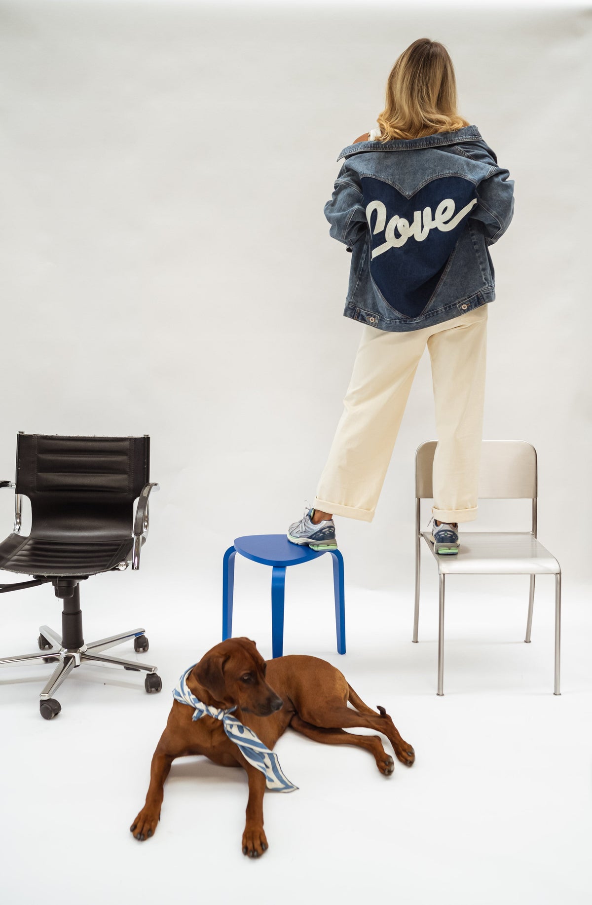 Veste Helmi - bleue en jeans